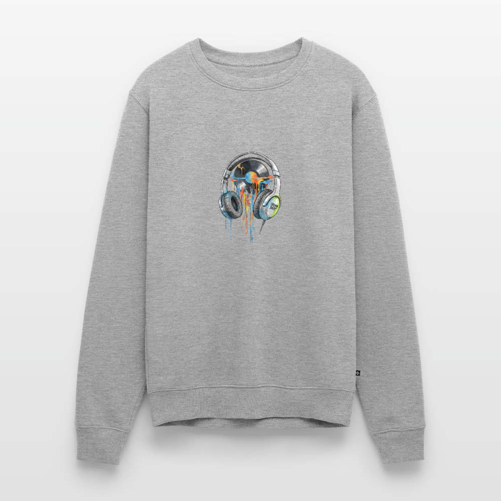 Männer Premium Pullover - Grau meliert