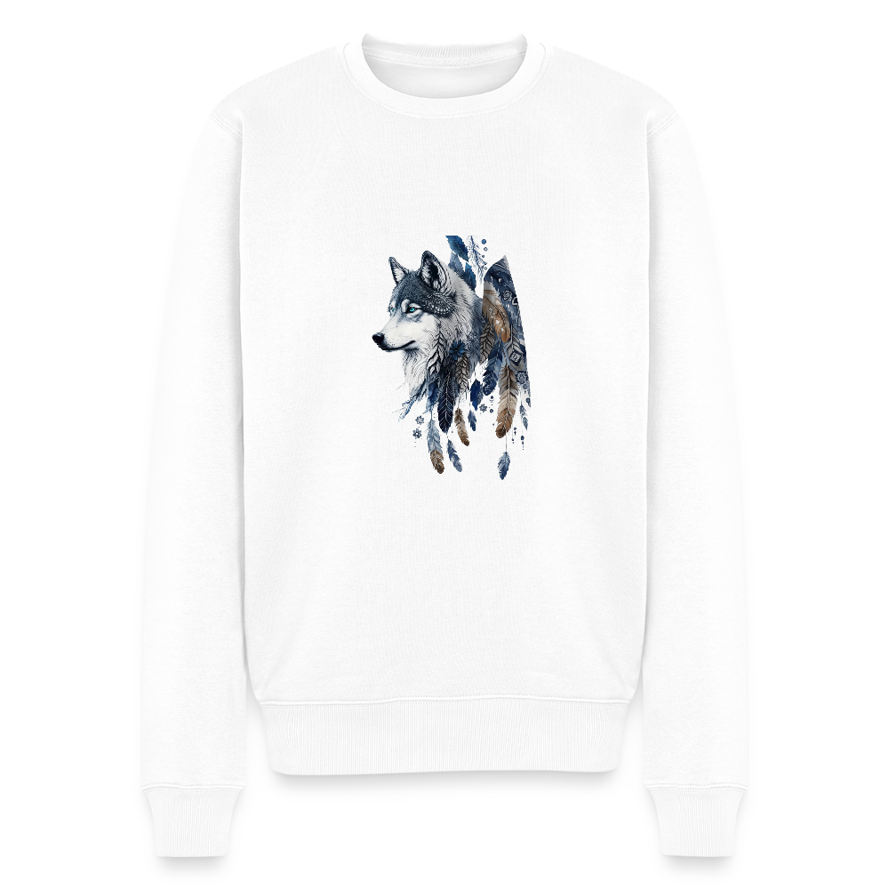 Männer Premium Pullover - Weiß