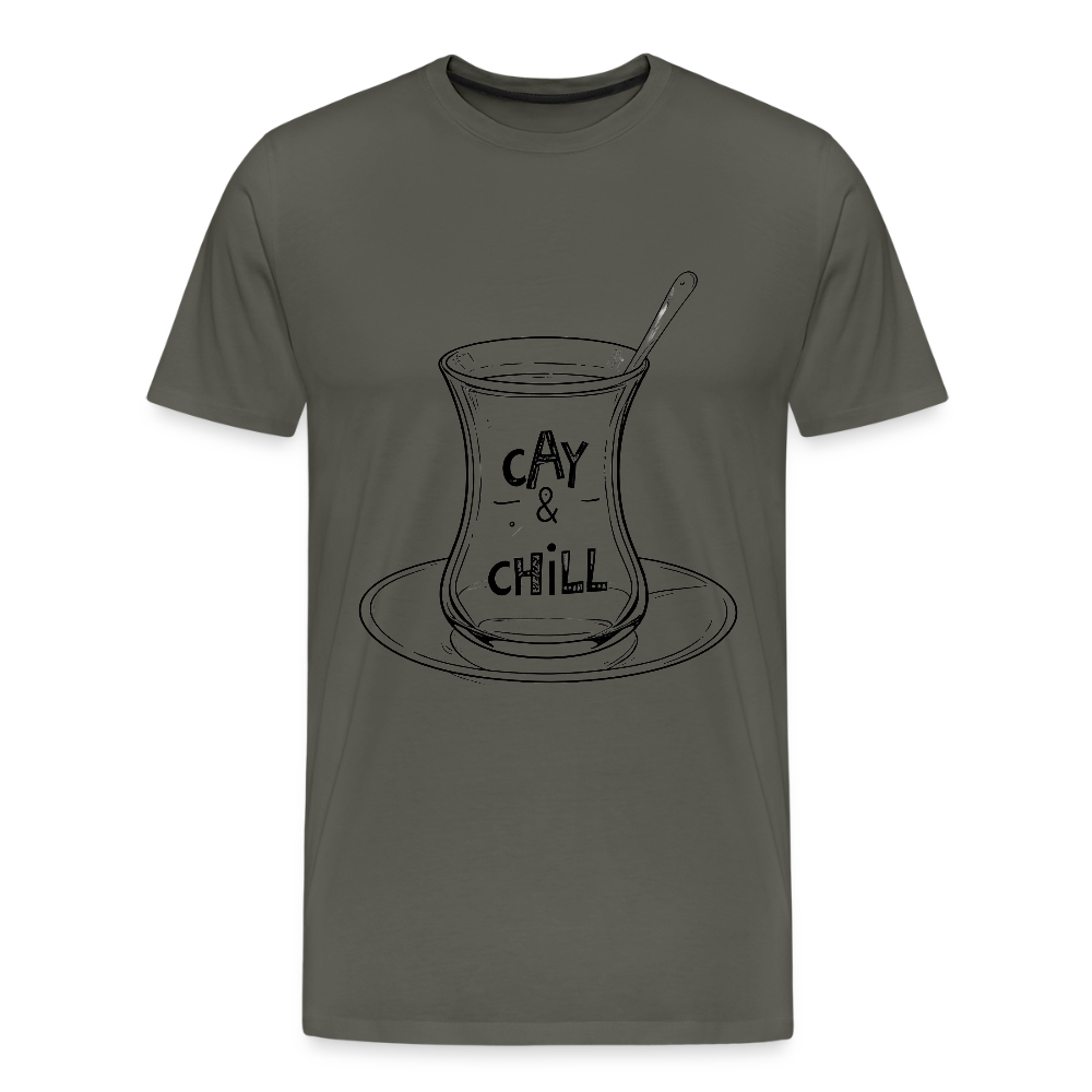 Männer Premium T-Shirt - Asphalt