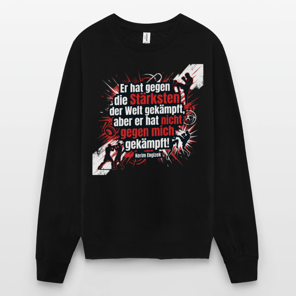 Kerim Engizek Fan-Hoodie – "Gegen mich gekämpft" – Premium MMA Statement-Sweatshirt - Schwarz
