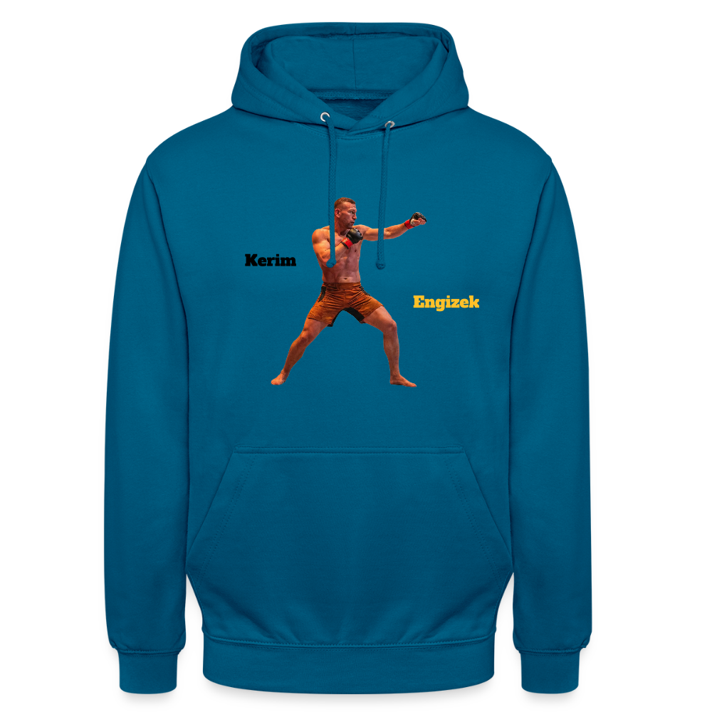 "Grenzen überschritten" Statement Hoodie – MMA & Street-Fighter Spruch – Premium Kampfsport Sweatshirt - Tiefseeblau 