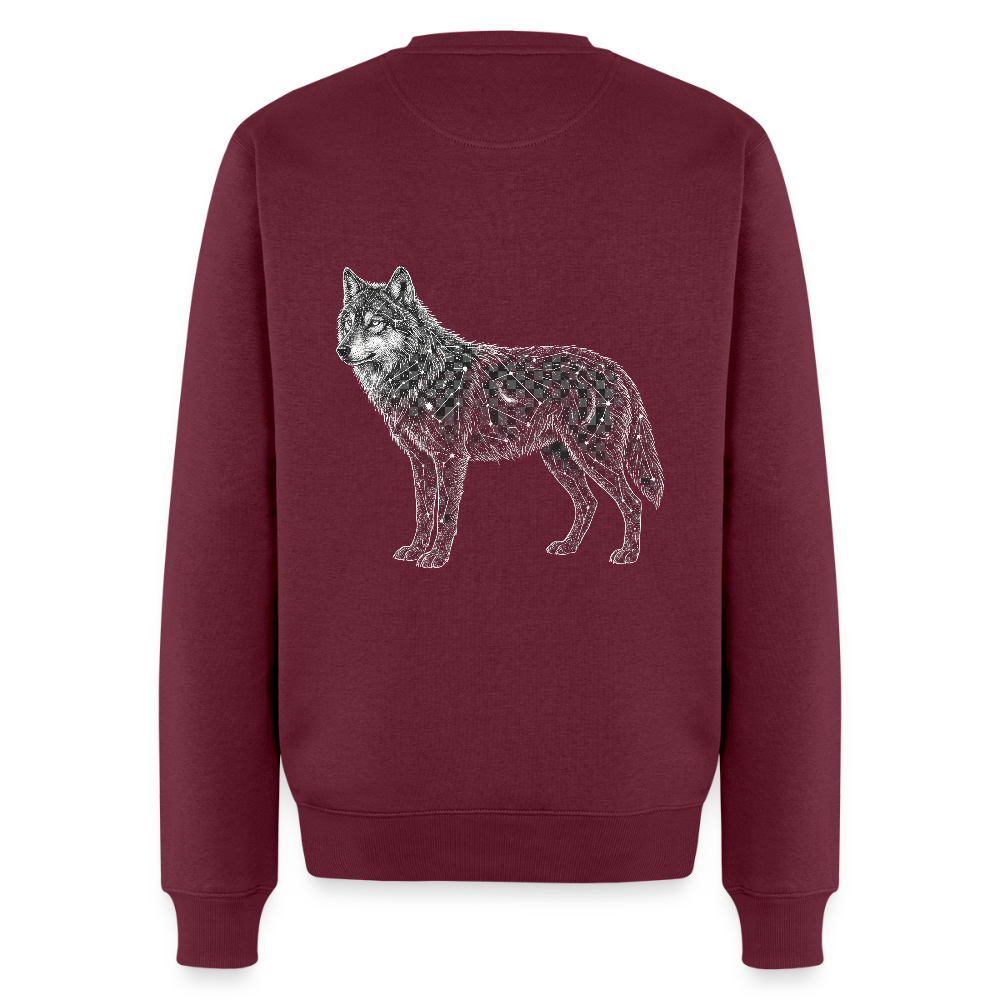 Männer Premium Pullover - Burgunderrot