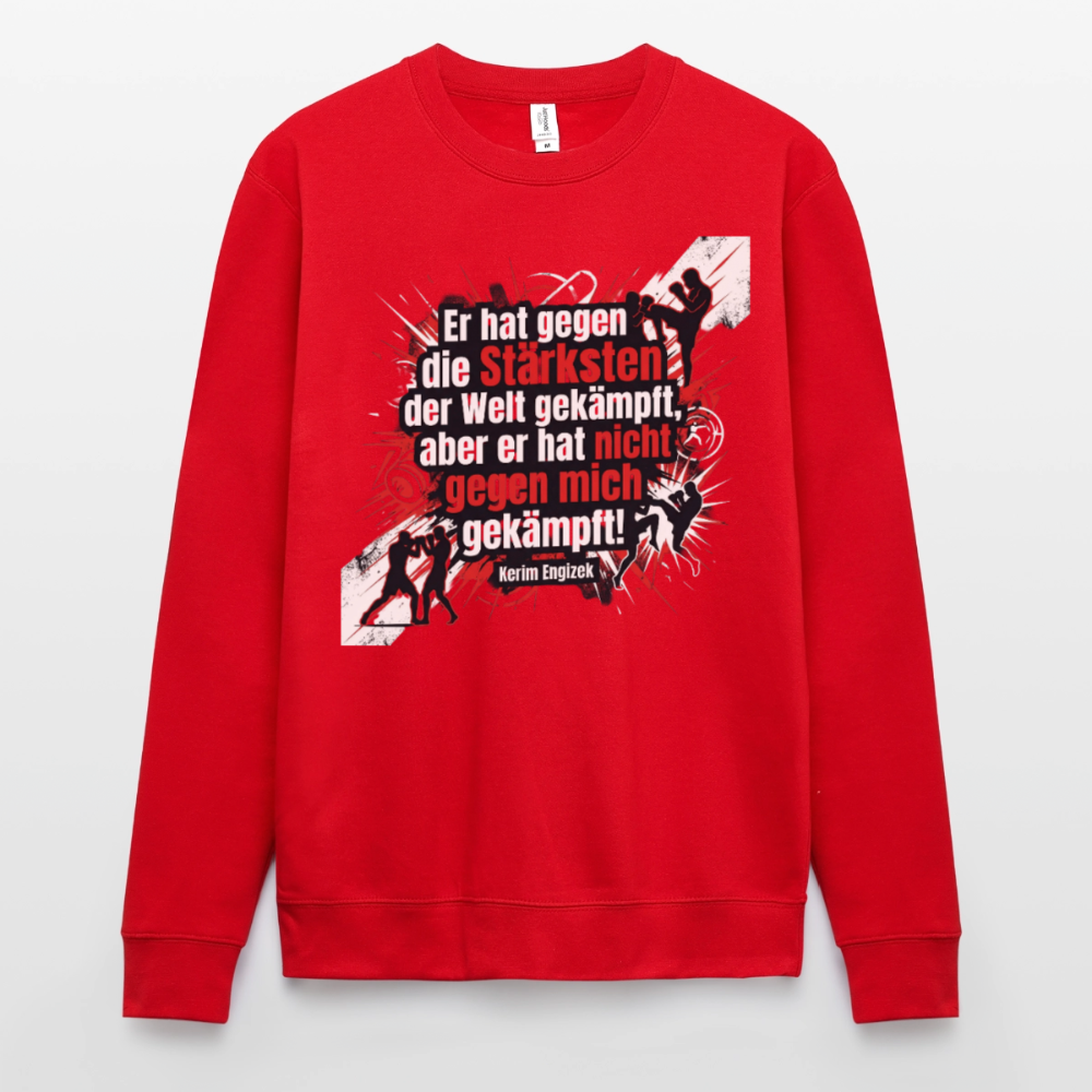 Kerim Engizek Fan-Hoodie – "Gegen mich gekämpft" – Premium MMA Statement-Sweatshirt - Rot