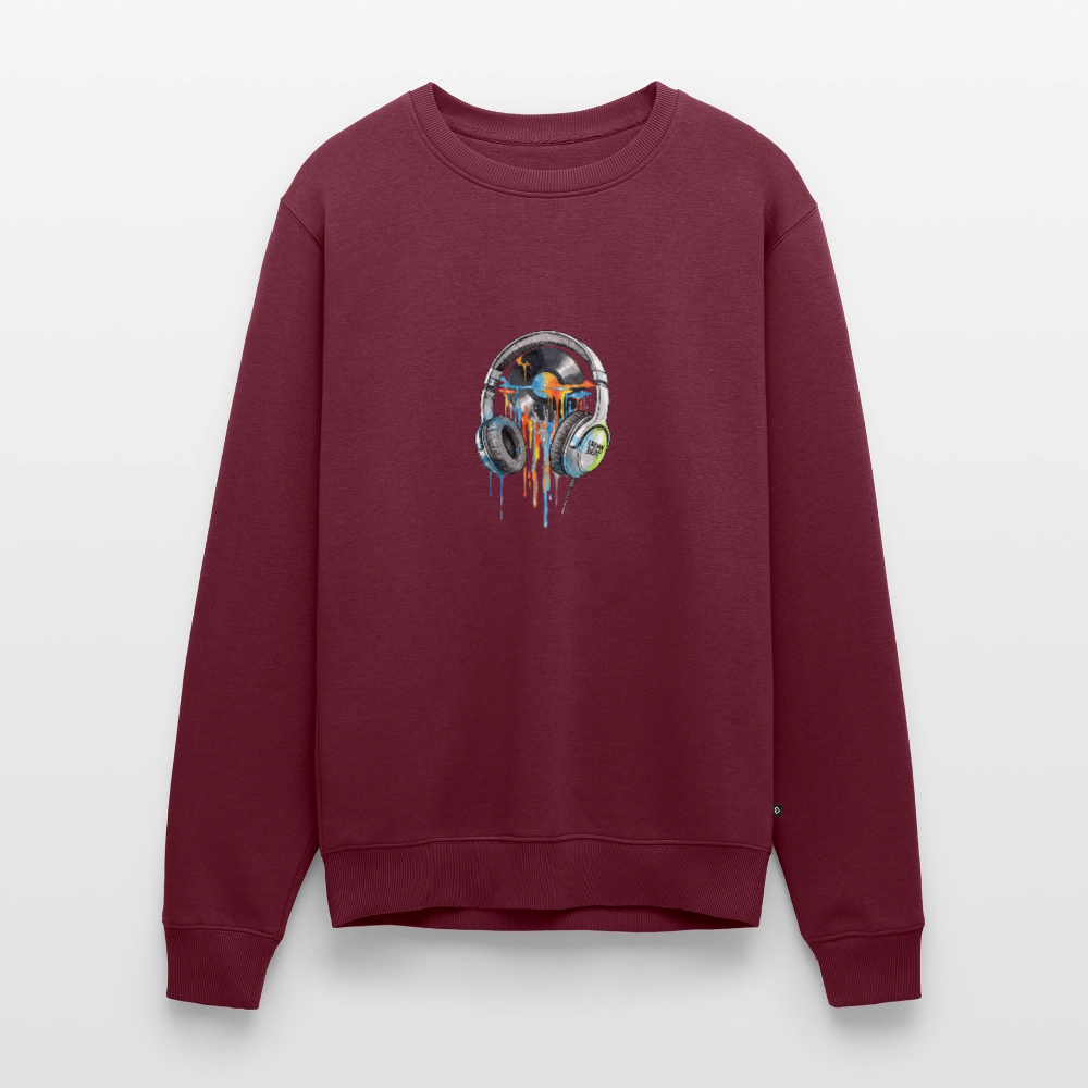 Männer Premium Pullover - Burgunderrot