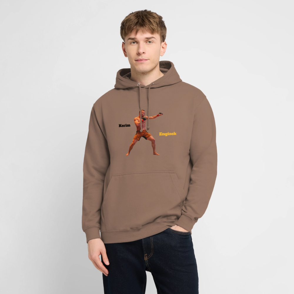 "Grenzen überschritten" Statement Hoodie – MMA & Street-Fighter Spruch – Premium Kampfsport Sweatshirt - Mokka