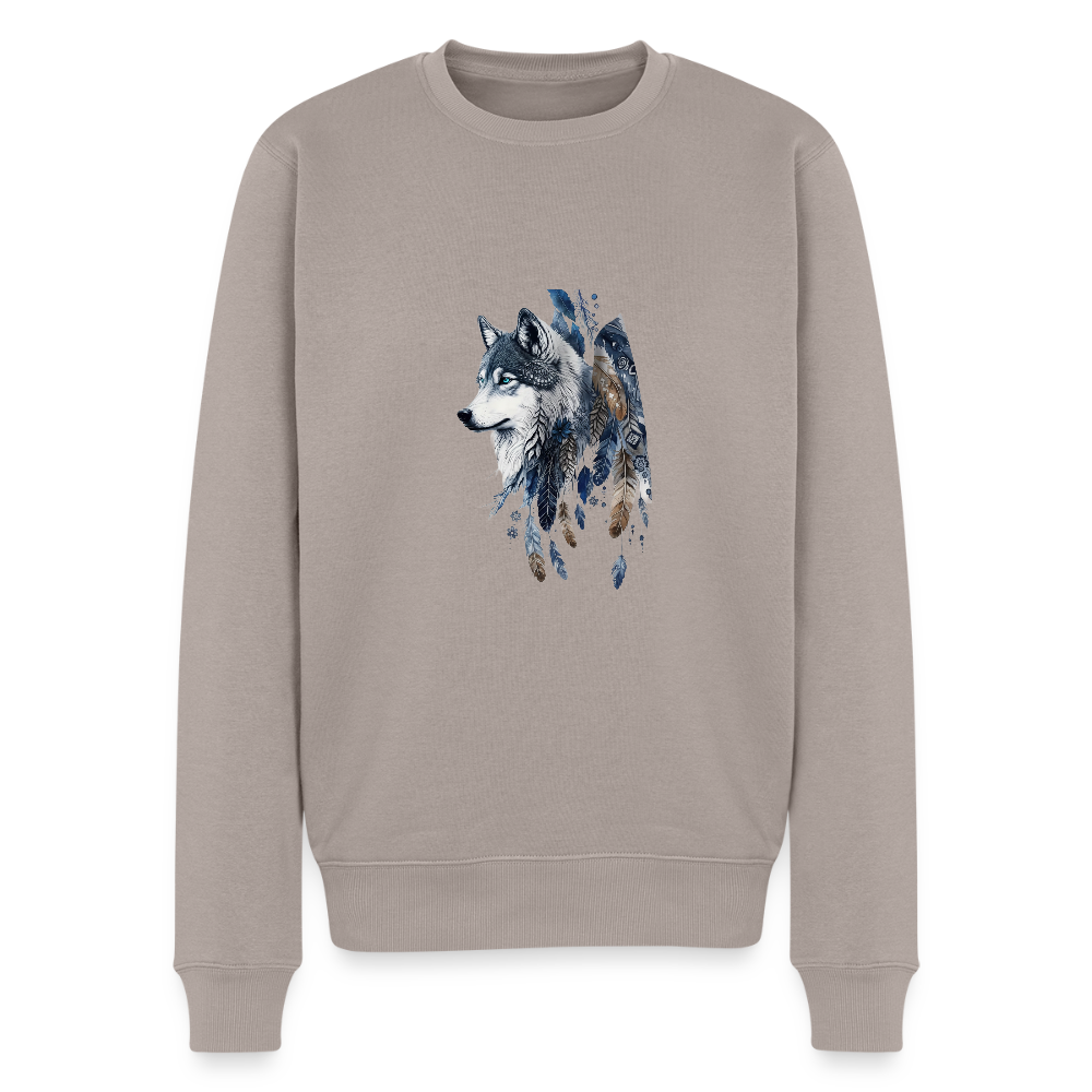 Männer Premium Pullover - Taupe
