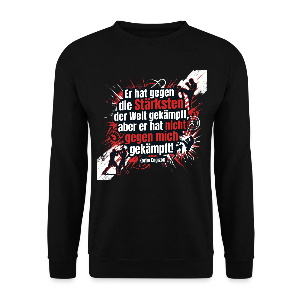 Kerim Engizek Fan-Hoodie – "Gegen mich gekämpft" – Premium MMA Statement-Sweatshirt - Schwarz