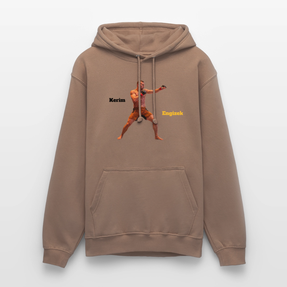 "Grenzen überschritten" Statement Hoodie – MMA & Street-Fighter Spruch – Premium Kampfsport Sweatshirt - Mokka