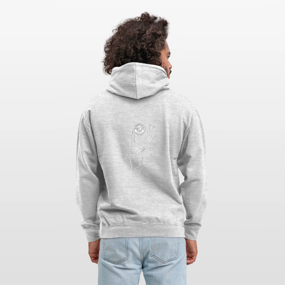 Unisex Hoodie - Hellgrau meliert