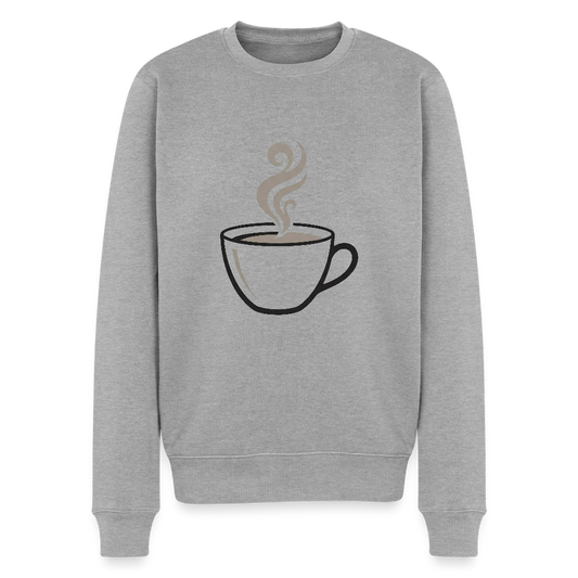 Männer Premium Pullover - Grau meliert