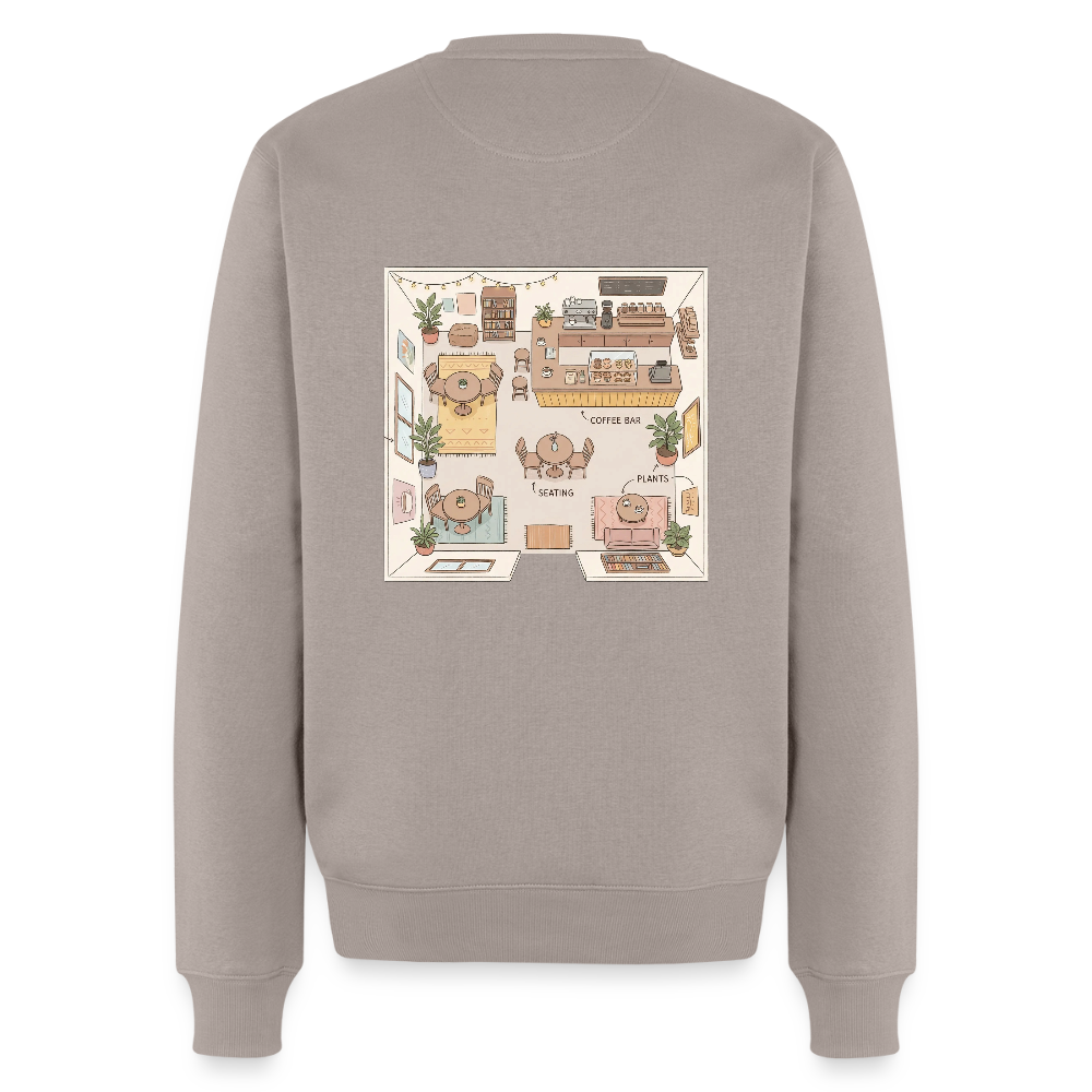 Männer Premium Pullover - Taupe